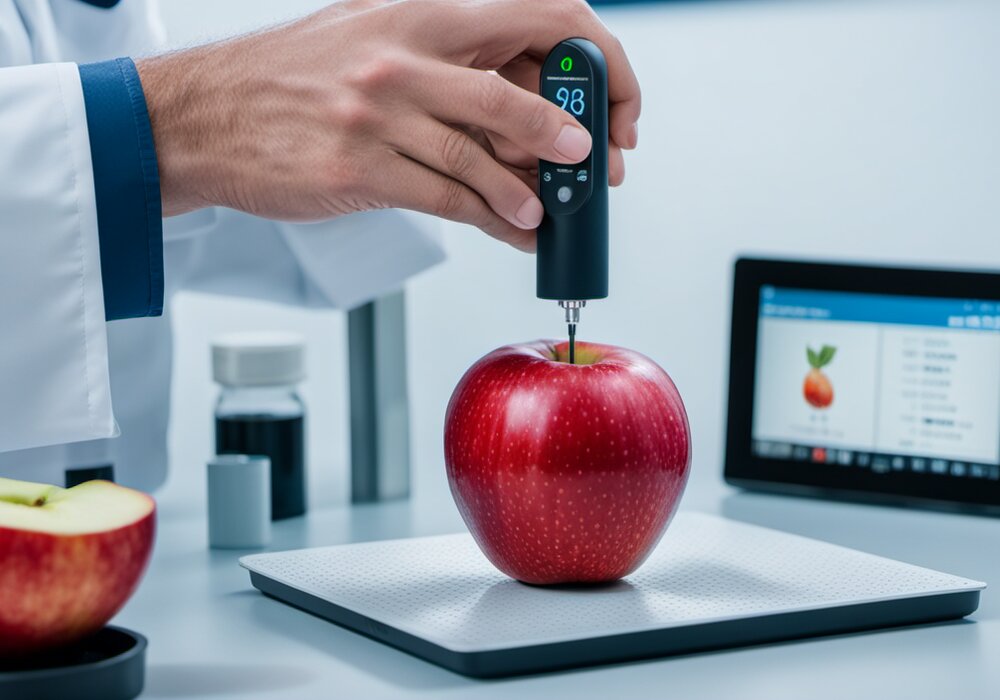 Digital penetrometer connected to SmartBin tablet interface